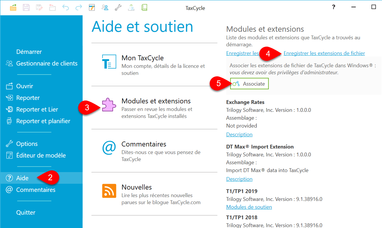 Image : enregistrer les extensions