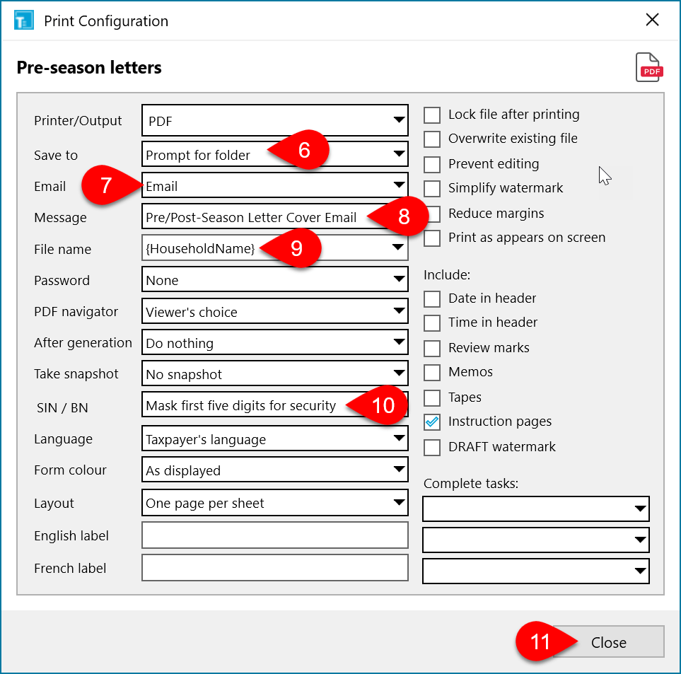 Screen Capture: Print Output