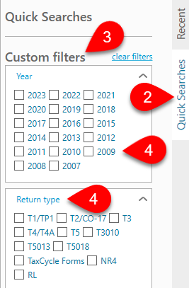 client manager side bar