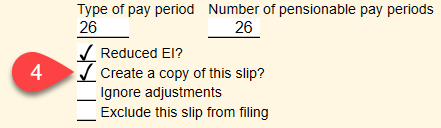 Screen Capture: Create a copy of the reduced EI slip