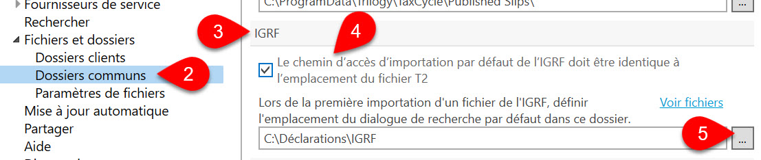 Capture d’écran : GIFI File Path