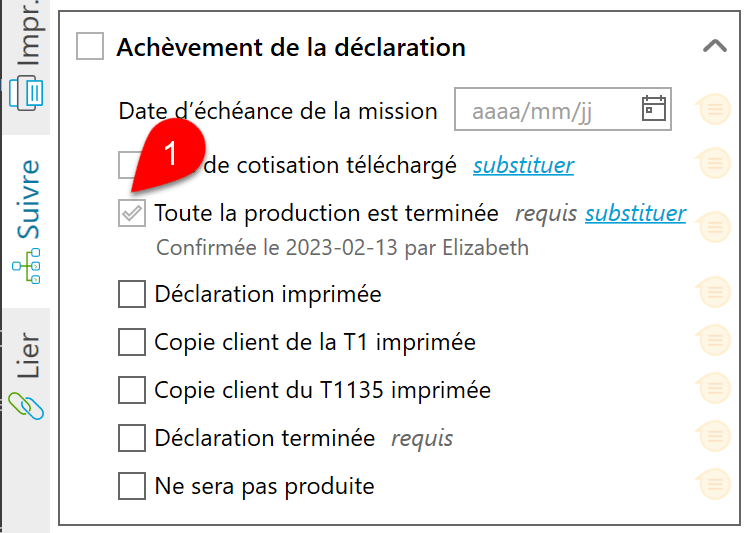 Capture d'écran : Toute la production est terminée