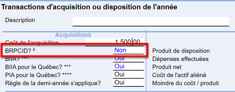 Capture d'écran : BRPCID désactivé