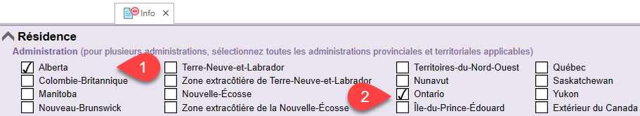 Capture d’écran : Définir l'administration sur la grille de calcul Info