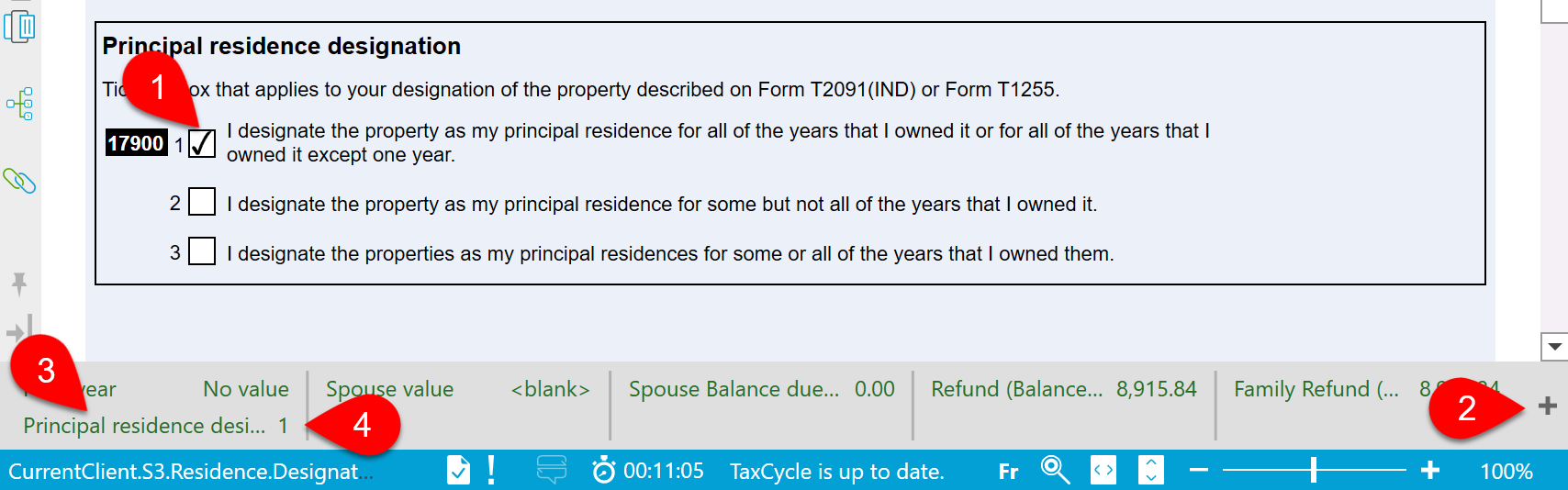 Screen Capture: Value of a check box