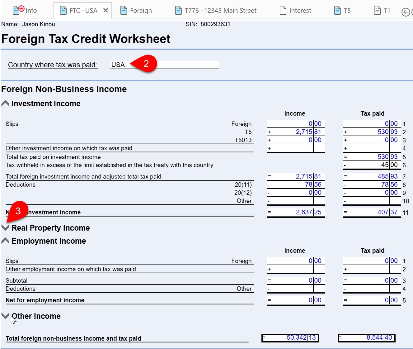 Screen Capture: FTC Worksheet