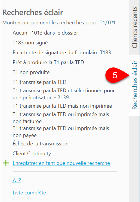 Image : recherches éclair