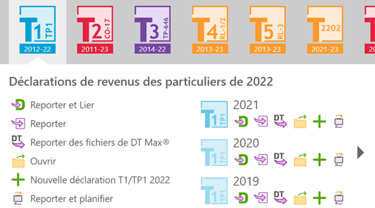 Modules d'impôt