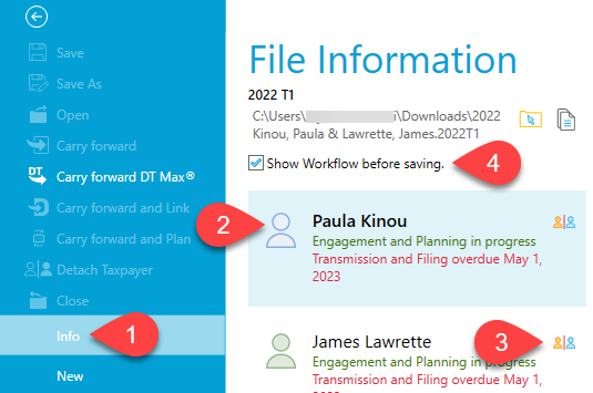 Screen Capture: View Workflow Summary