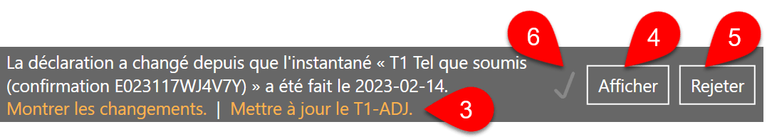 Capture d’écran : Mettre à jour le T1-ADJ