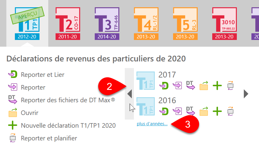 Capture d’écran : Défiler vers la gauche