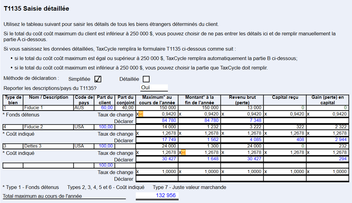 Capture d’écran : Gestionnaire du T1135